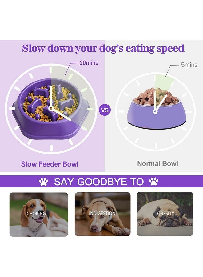 Anti-Chocking Slow Feeding Dog Bowl, Interactive Bloat Stop Bowl Dishes Non-Slide Dog Lick Treat Bowl | Dog Puzzle Bowl (Color As Per Available) - Pack Of 1 - Image 3