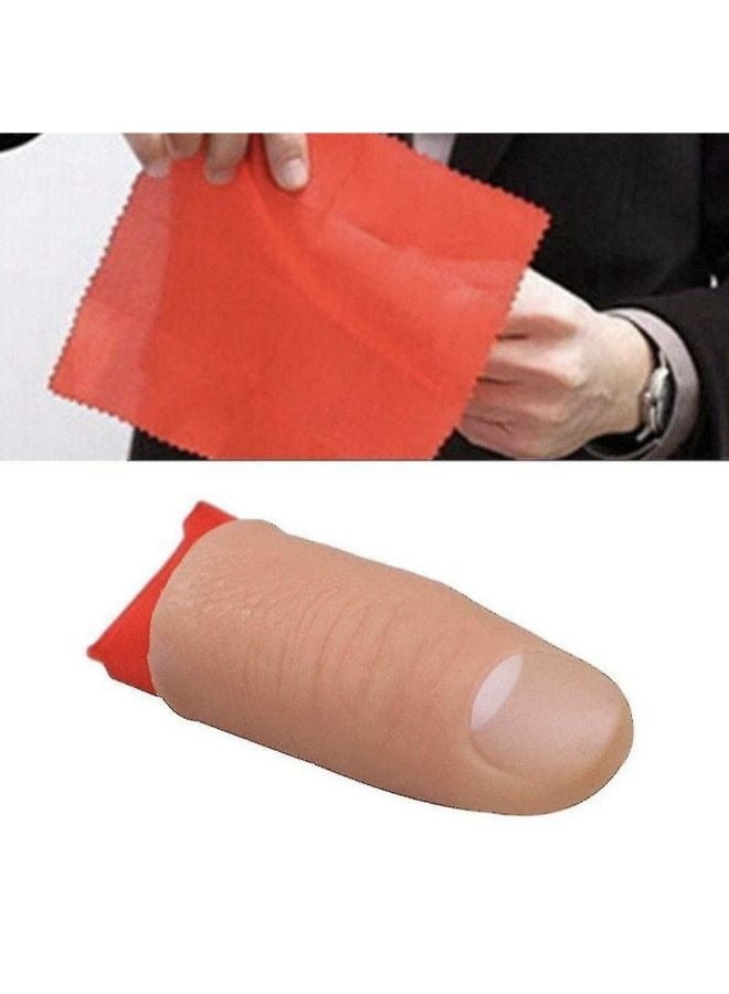 EasyLife Magic Thumb Finger with Cloth Disappear Magic Trick Prop Soft Plastic Simulation Finger - Image 1