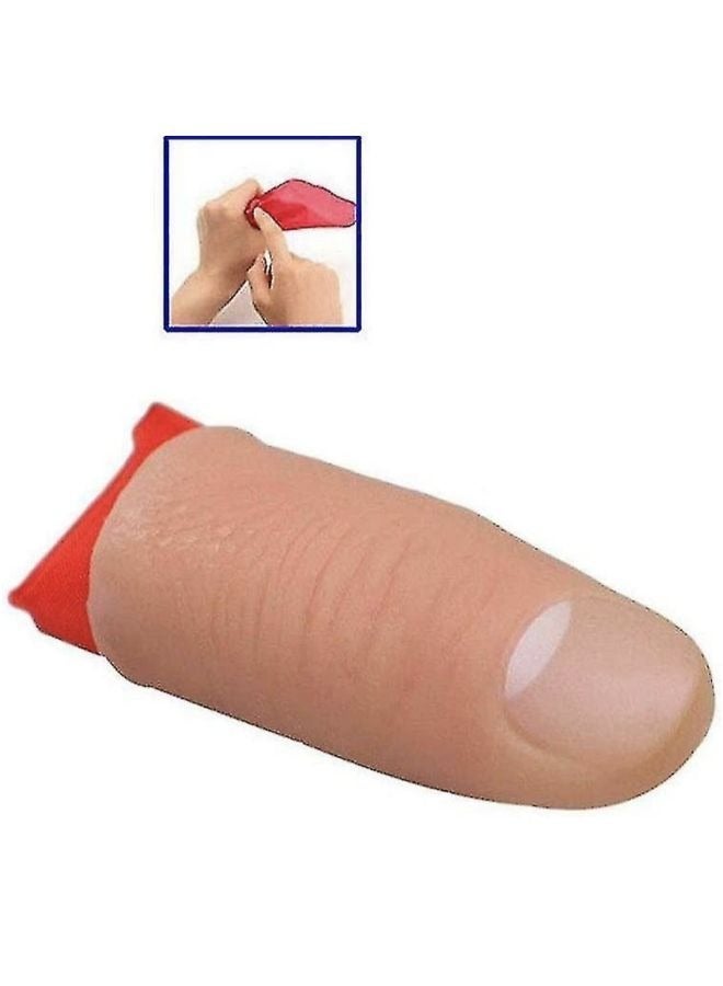 EasyLife Magic Thumb Finger with Cloth Disappear Magic Trick Prop Soft Plastic Simulation Finger - Image 4