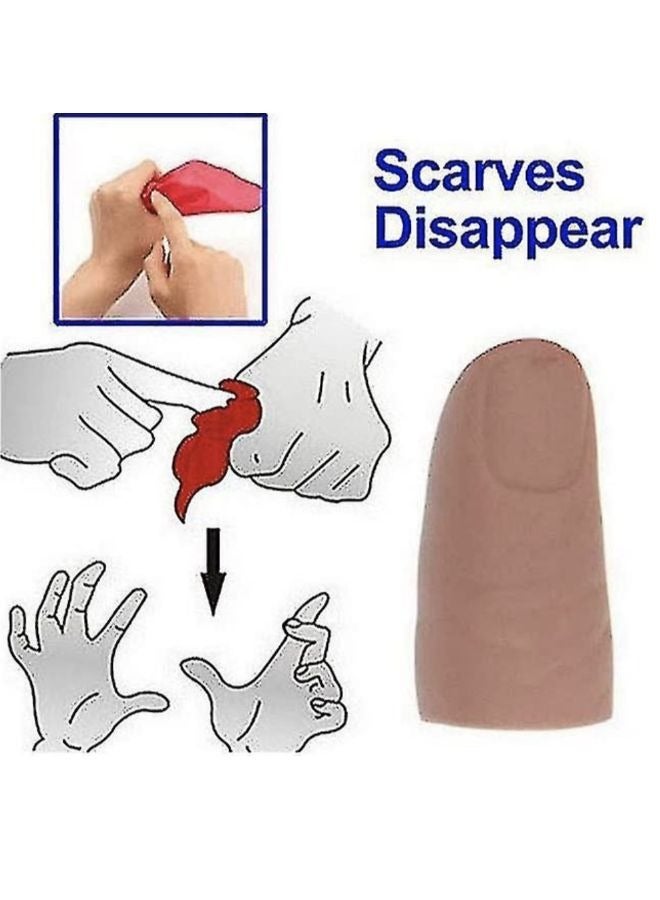 EasyLife Magic Thumb Finger with Cloth Disappear Magic Trick Prop Soft Plastic Simulation Finger - Image 3