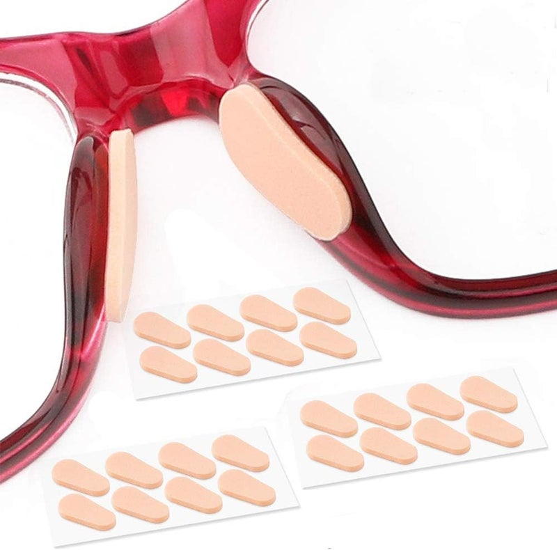 SAIGO Soft Foam Nose Pads Self Adhesive Non-Slip Eyeglass Nose Pads, Thin Nosepads for Eyeglasses Sunglasses Glasses,12Pairs,1.5MM Skin Color - Image 1