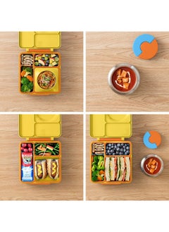 Omielife Omie Box Kids Bento Box with Insulated Thermos-Sunshine  - Image 2