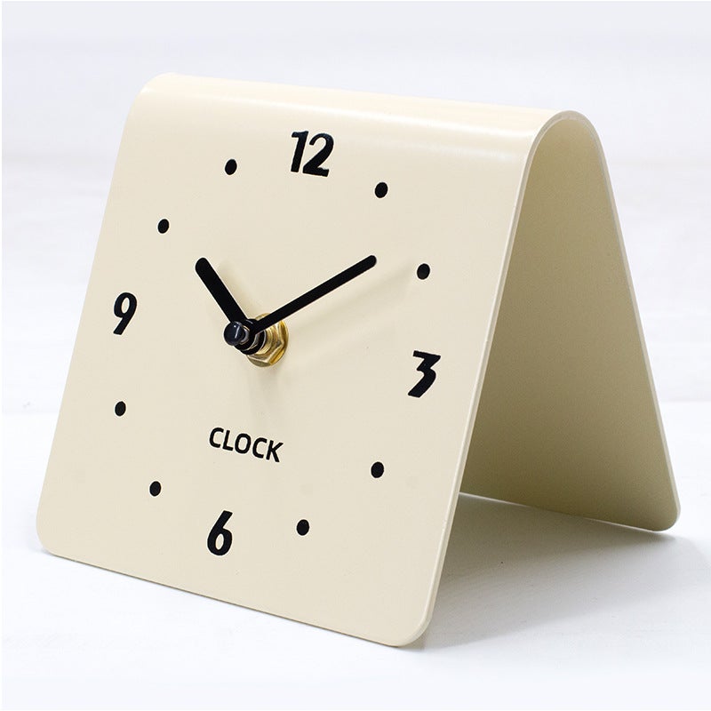 Hicat Creamy Silent Mantel Clock Modern Creative Decoration lin20291 (metal) 