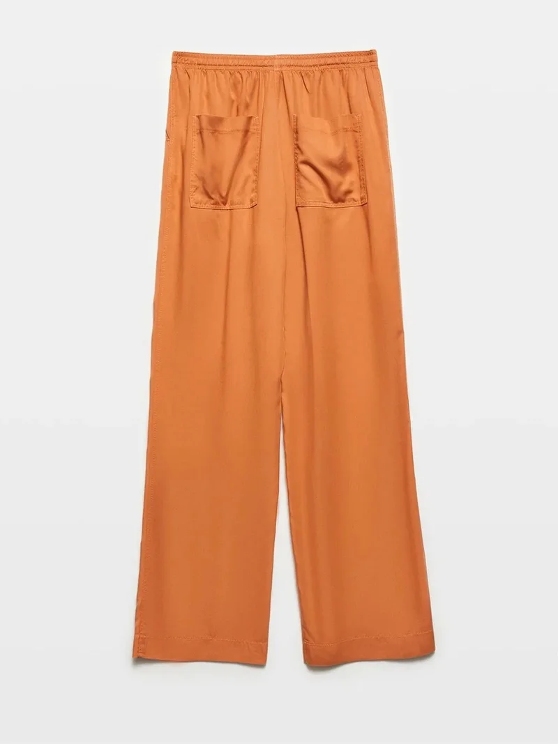 ديلفين DILVIN Women's Tencel Wide-Leg Trousers