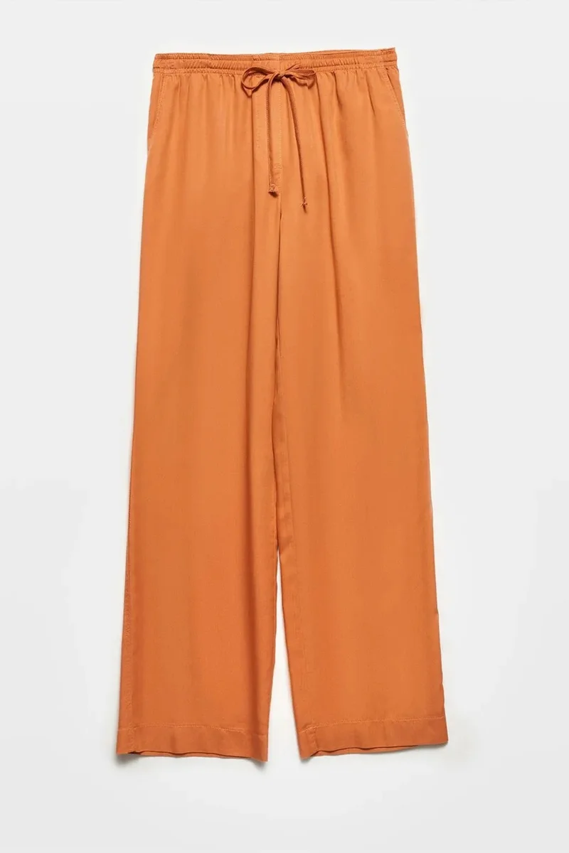 DILVIN Women's Tencel Wide-Leg Trousers