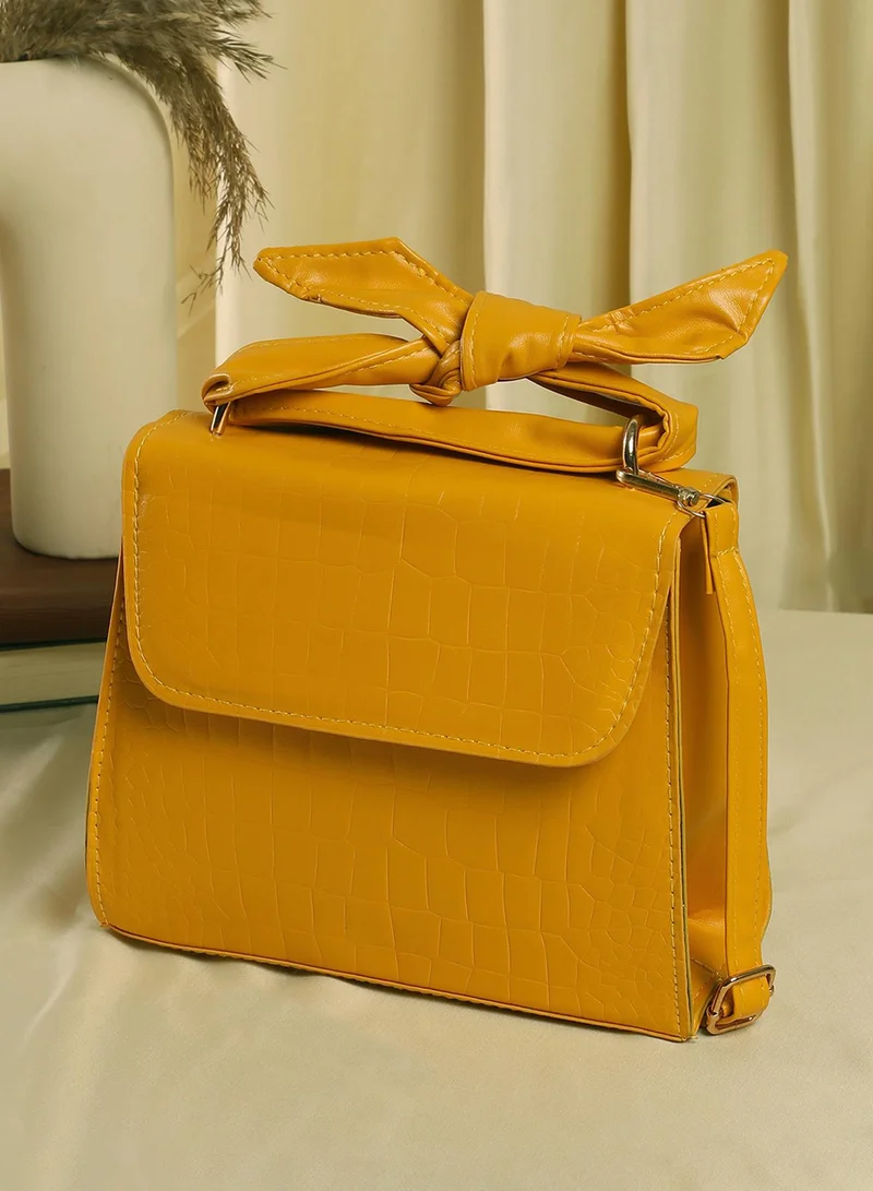 Solid Croc Sling Bag