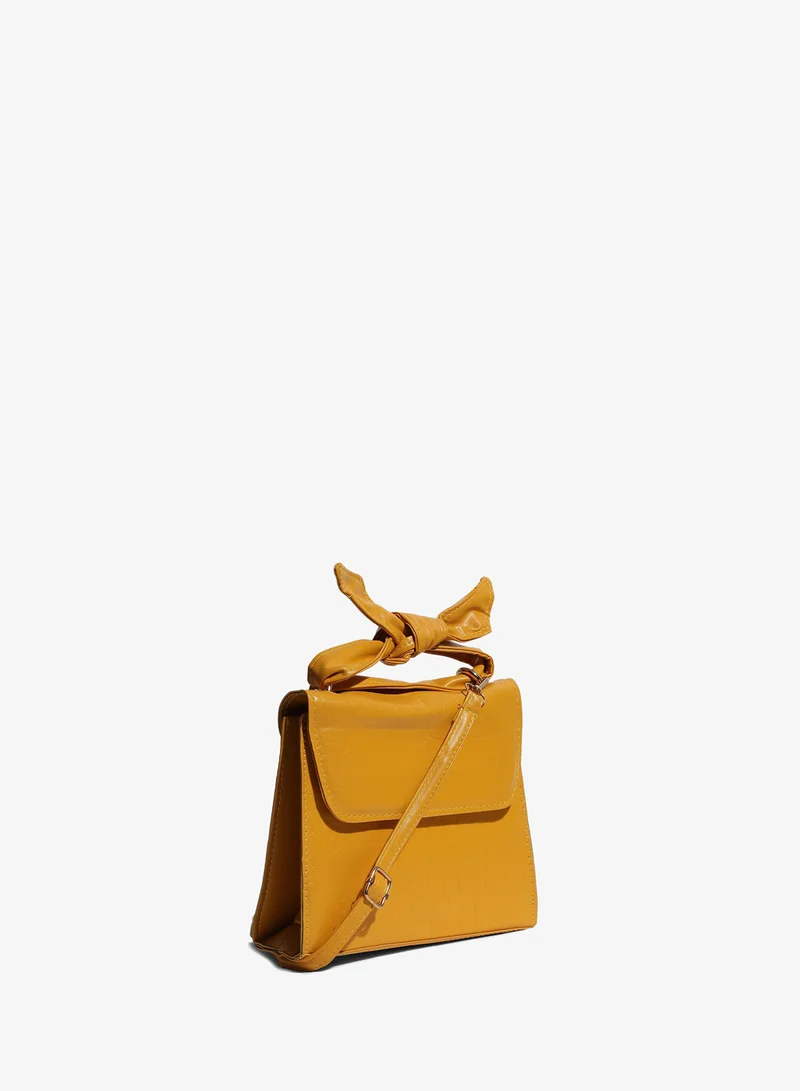 Haute Sauce  Solid Croc Sling Bag for Women | Best Price UAE