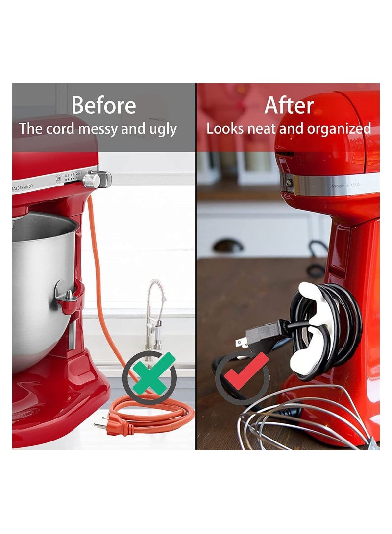 6-piece Cord Organizer Cord Wrap Hook Cord Holder Cable Organizer for Storage Small Kitchen Appliances  - Image 4