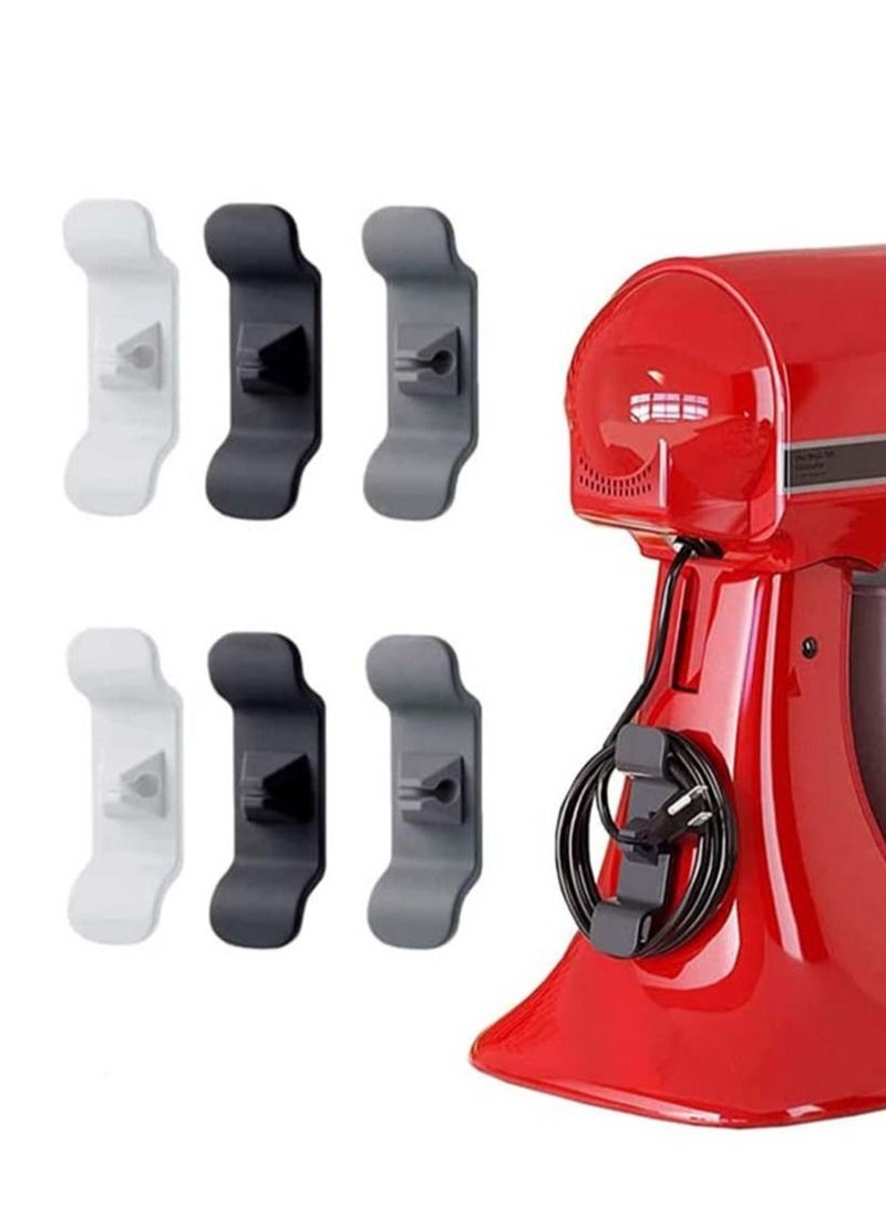 6-piece Cord Organizer Cord Wrap Hook Cord Holder Cable Organizer for Storage Small Kitchen Appliances  - Image 1