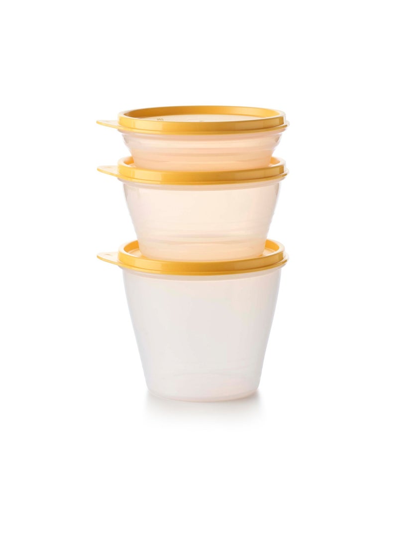 Tupperware طقم وعاء يومي (240 مل + 500 مل + 800 مل) - Image 3