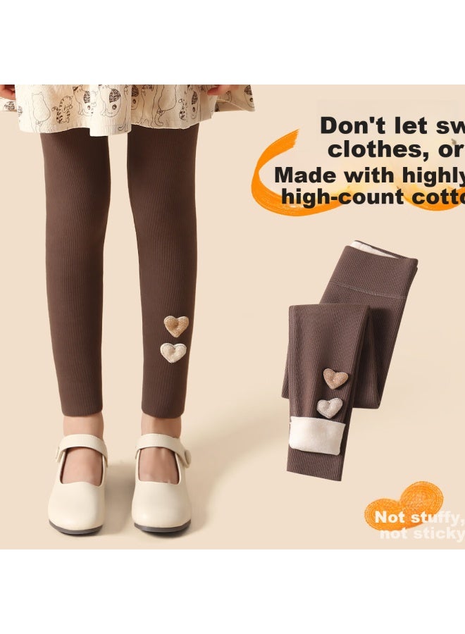 Liberal Ziyuoxi Girls' Thickened Thermal Leggings Autumn Winter Baby Fleece-lined Pants Warm Outerwear For Kids - Image 3