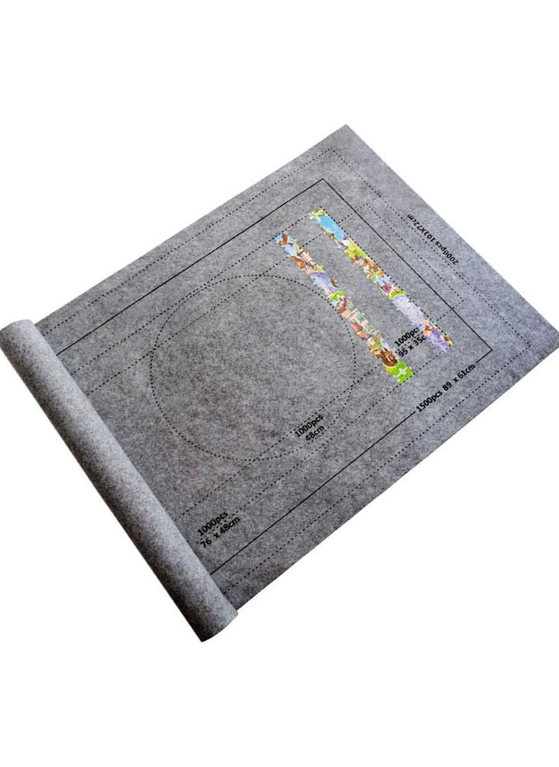 Puzzle Roll Up Mat, Puzzle Storage Pad and Puzzle Mat Rollup to 1500 Piece, Including 26 X 46 Inch Felt Mat,Gray - pzsku/Z846E1C4ADDEDC0B29E39Z/45/_/1721549183/6a7b7334-bb43-4f15-8539-2d1c8e3a4a07