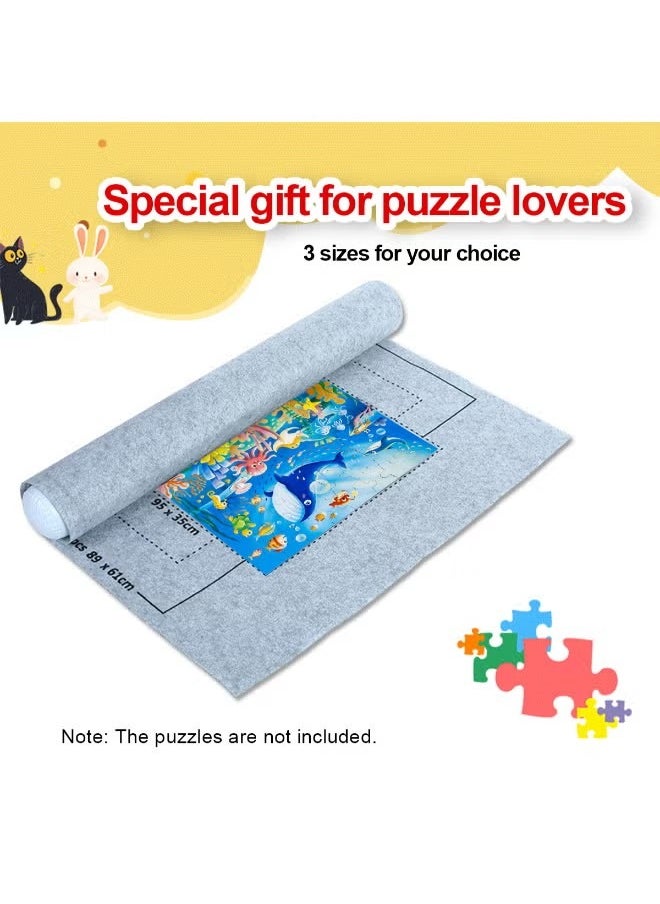 Puzzle Roll Up Mat, Puzzle Storage Pad and Puzzle Mat Rollup to 1500 Piece, Including 26 X 46 Inch Felt Mat,Gray - pzsku/Z846E1C4ADDEDC0B29E39Z/45/_/1721549193/0235527e-7057-482d-9029-8c5b1c0f5559