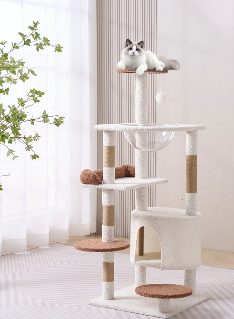 XiuWoo Cat Tree Cat Climbing Frame Cat Nest Cat Scratching Post Cat House - Image 3