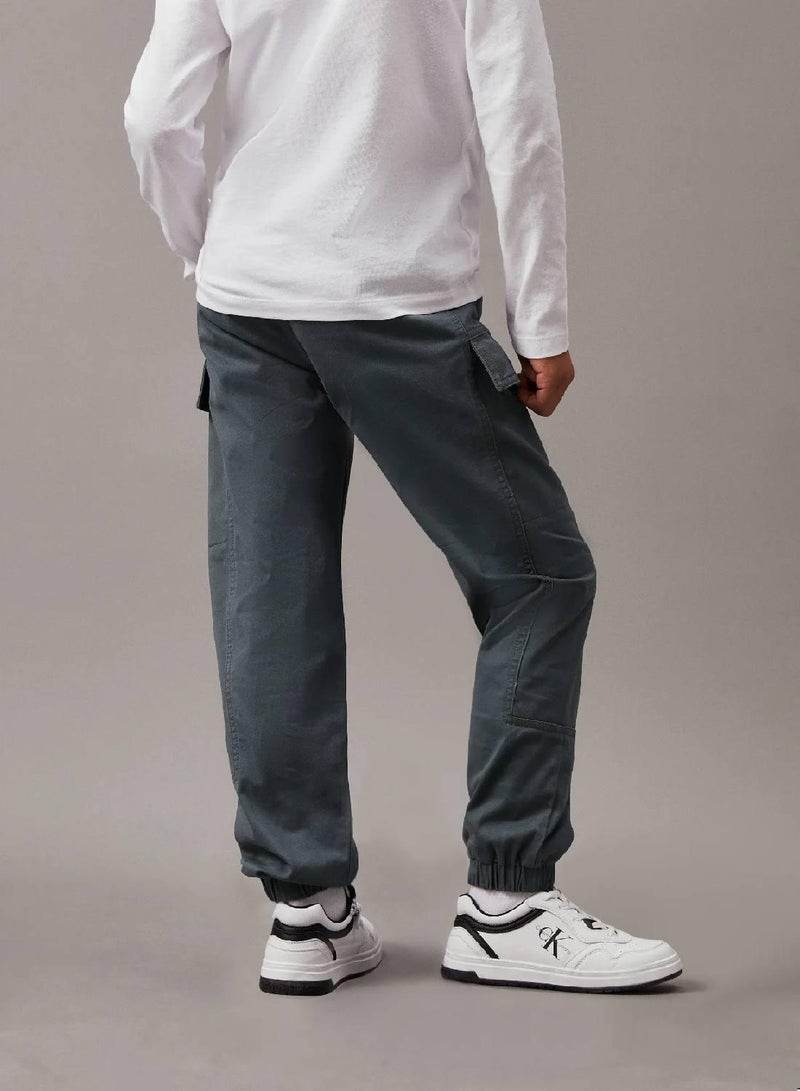 Calvin Klein Jeans Woven Cargo Trousers - Image 2