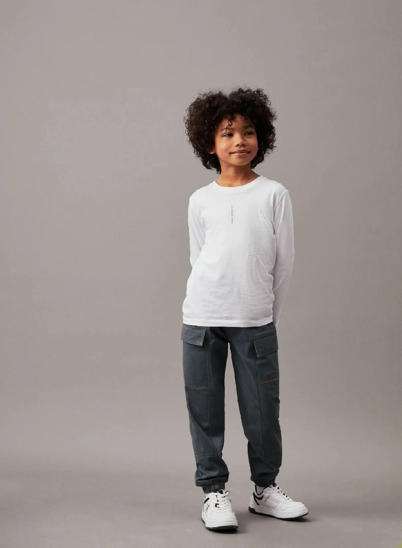 Calvin Klein Jeans Woven Cargo Trousers - Image 4