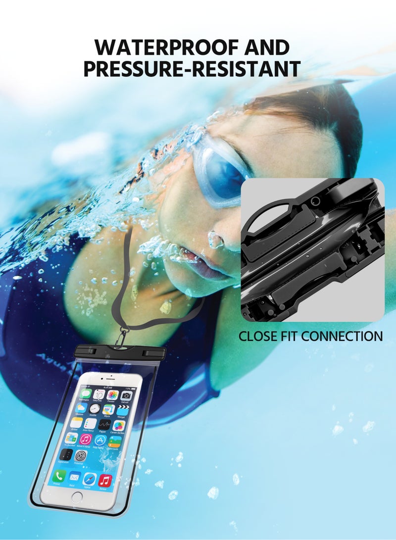 Waterproof Smartphone Pouch Black/Clear - Image 5