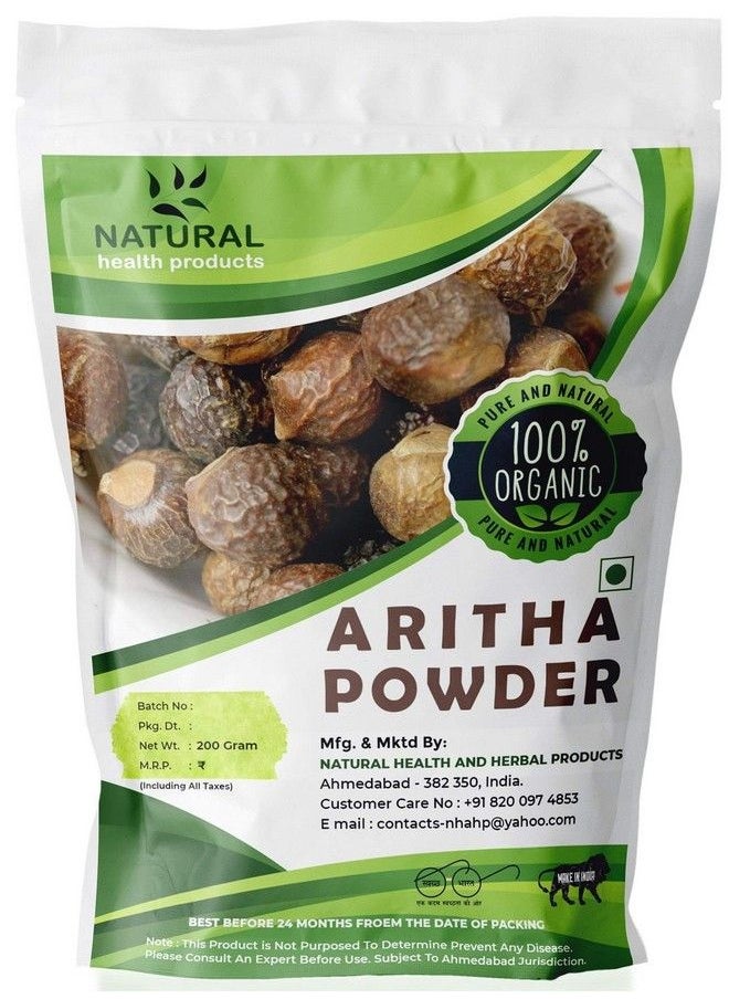 Natural Health Products - 100% Reetha Powder For Hair Scalp Treatment Hair Growth And Conditioning For Hair Pack ; Excellent Hair Conditioner & Cleanser (200G) - Image 1