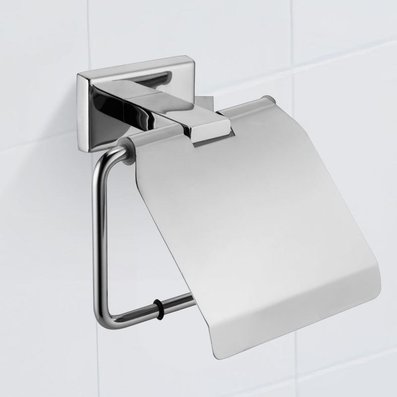 ANATOMIX Toilet Paper Roll Holder, Stainless Steel, Chrome Finish, Bathroom Accessories - Image 1