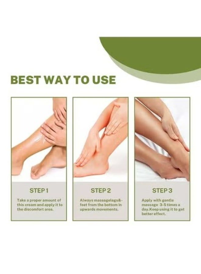 EELHOE Varicose Veins Cream 50g, Spider Leg Repair Cream, Natural Varicose and Spider Veins Treatment, Strengthen Capillary Health/Improve Blood Circulation/Tired and Heavy Legs Fast Relief - Image 4