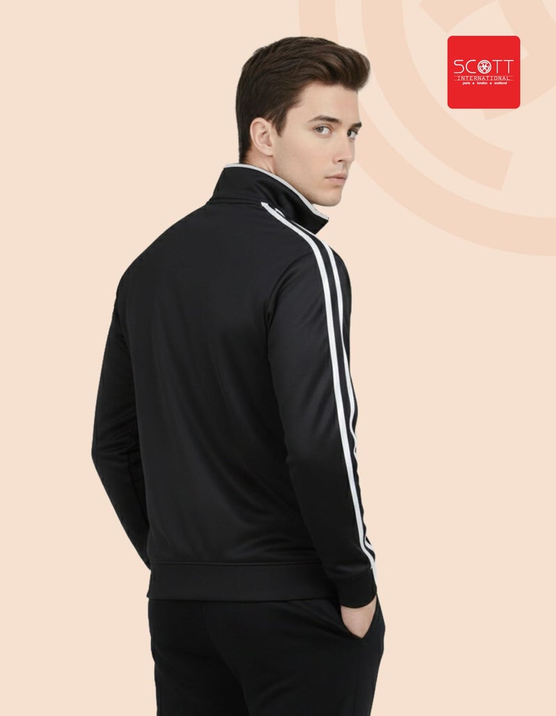 Scott International Jackets for Men | Winter wear | Men's Polyester Full Sleeve Zip with Pocket | Men Jackets | Winter Standard length Jackets - Image 3
