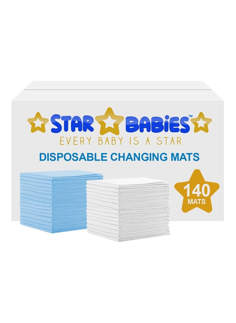 STAR BABiES ستار بيبيز - حصائر تغيير قابلة للتصرف (45x60 سم) كبيرة، عبوة من 140 - متنوعة - Image 4