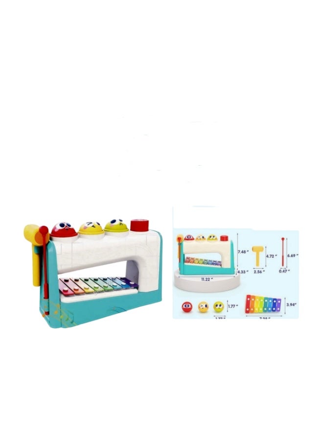 Xylophone with hammer and balls, musical toy