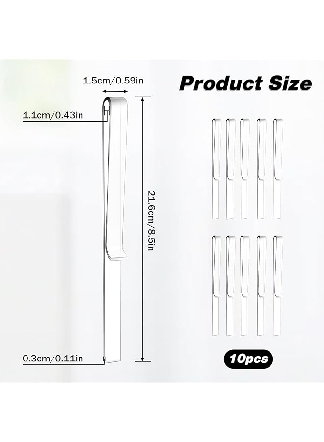 erorex 10 Clear Acrylic Music Stand Clips Secure Sheet Music Holders For Musicians Composers And Outdoor Gigs Perfect For Easy Reading And Rehearsals - Image 2