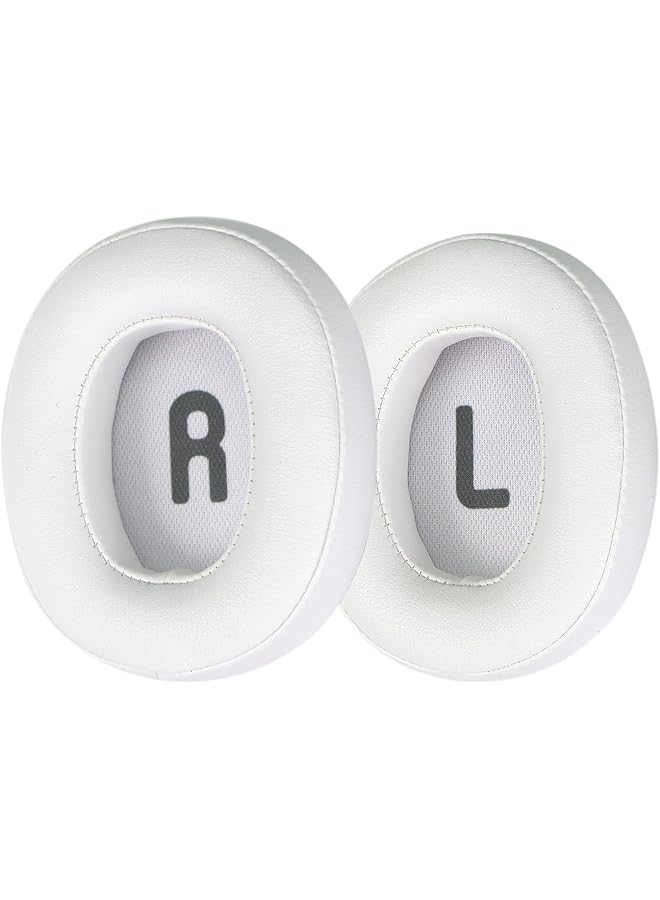 إيروريكس وسادات أذن بديلة لسماعات Jbl Tune 700 700Bt 710 710Bt 720 720Bt 750 750Bt 750Nc 760 760Nc 770 770Nc وسادات أذن مع عزل للضوضاء من إسفنج الذاكرة والجلد البروتيني الناعم باللون الأبيض - Image 2