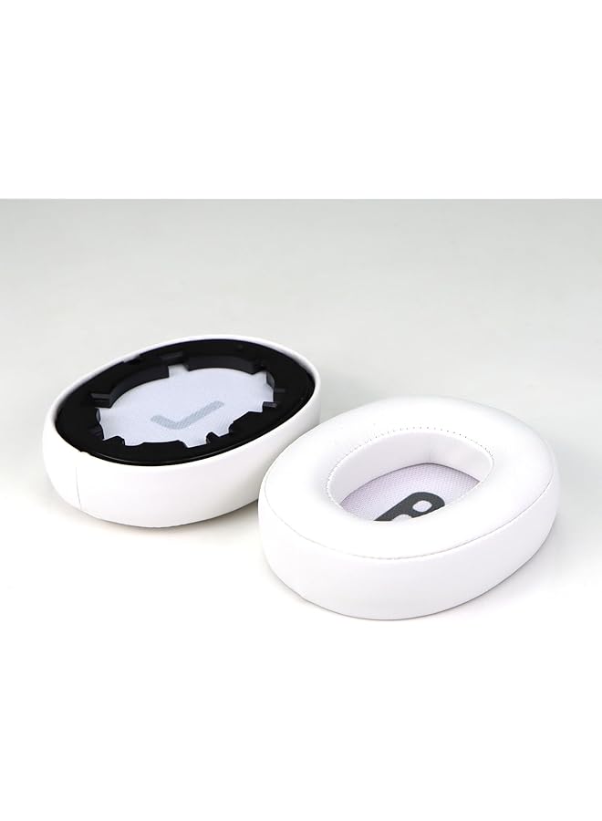 إيروريكس وسادات أذن بديلة لسماعات Jbl Tune 700 700Bt 710 710Bt 720 720Bt 750 750Bt 750Nc 760 760Nc 770 770Nc وسادات أذن مع عزل للضوضاء من إسفنج الذاكرة والجلد البروتيني الناعم باللون الأبيض - Image 3