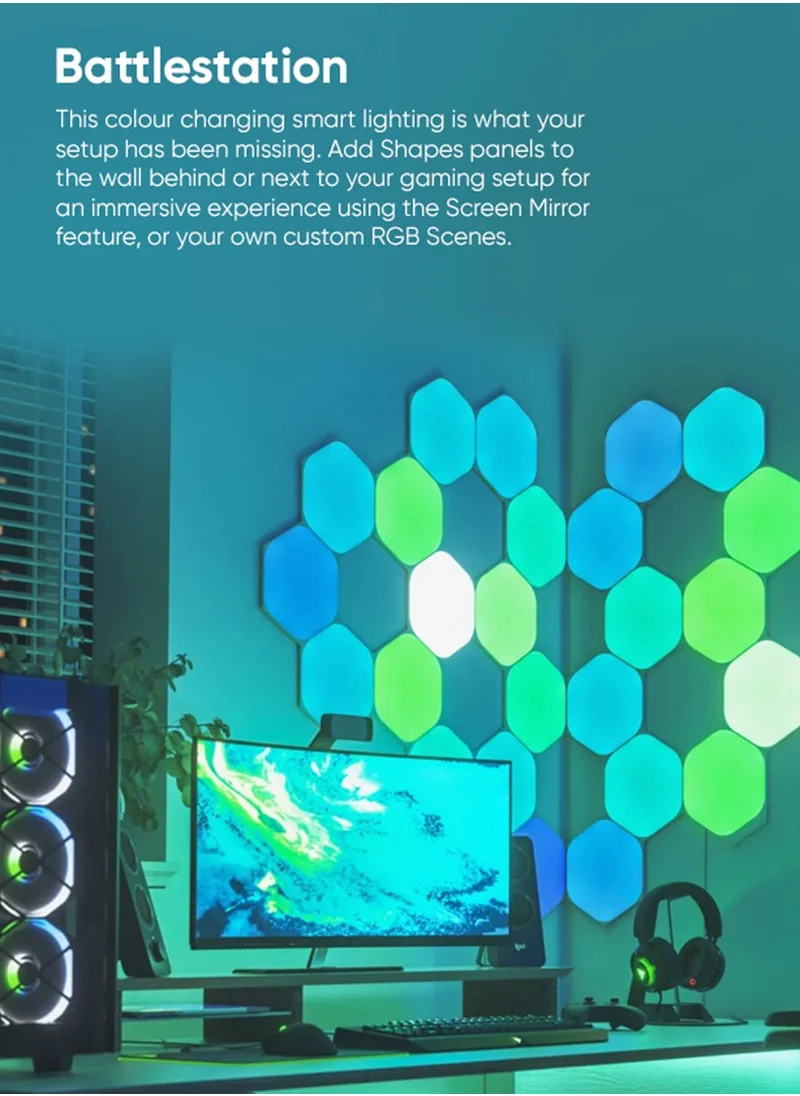 Nanoleaf Nanoleaf Shapes - Hex - White - 9 Pack