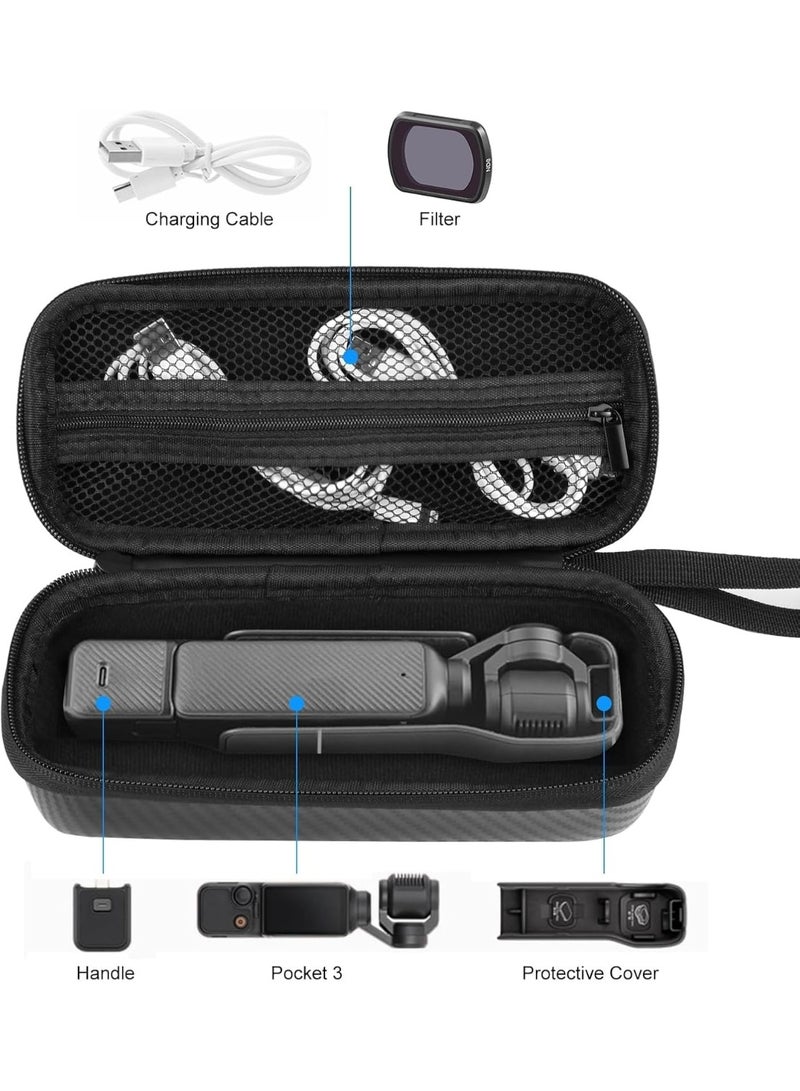 Field DJI Osmo Pocket 3 Carrying Bag, Fit for Osmo Pocket 3, Waterproof Hard Carrying Case, Portable U Storage Protective Bag for DJI Osmo Pocket 3 Creator Combo Accessories - Image 3
