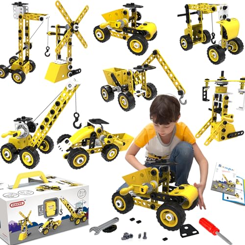 choopheme 10 in 1 Stem Toys for 5 6 7 8 9 Year Old Building Block Kit Stem Activities Projects Boy Toys Age 48 57 68 810 Creative Set Educational Engineering Excavator Construction Birthday - Image 1