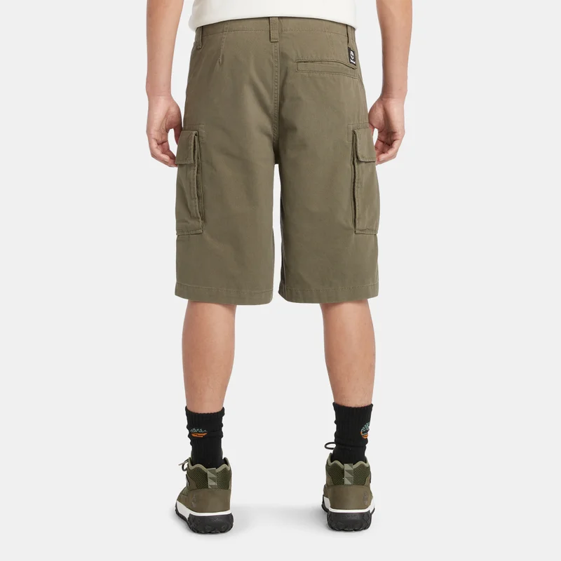 Timberland Green Men's Twill Cargo Shorts for Men | Best Price UAE