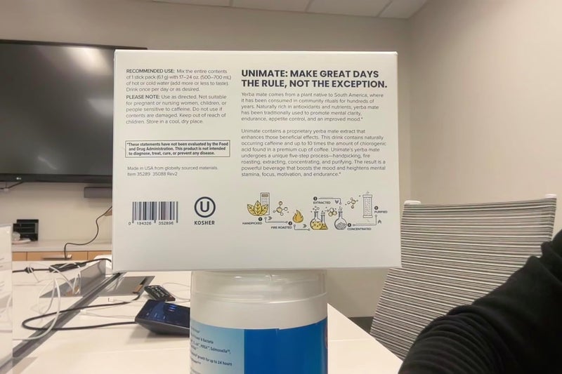 Unicity Unimate Lemon Ginger Ultra-Concentrated Yerba Mate Drink Mix - 30 Stick Packs - Image 4