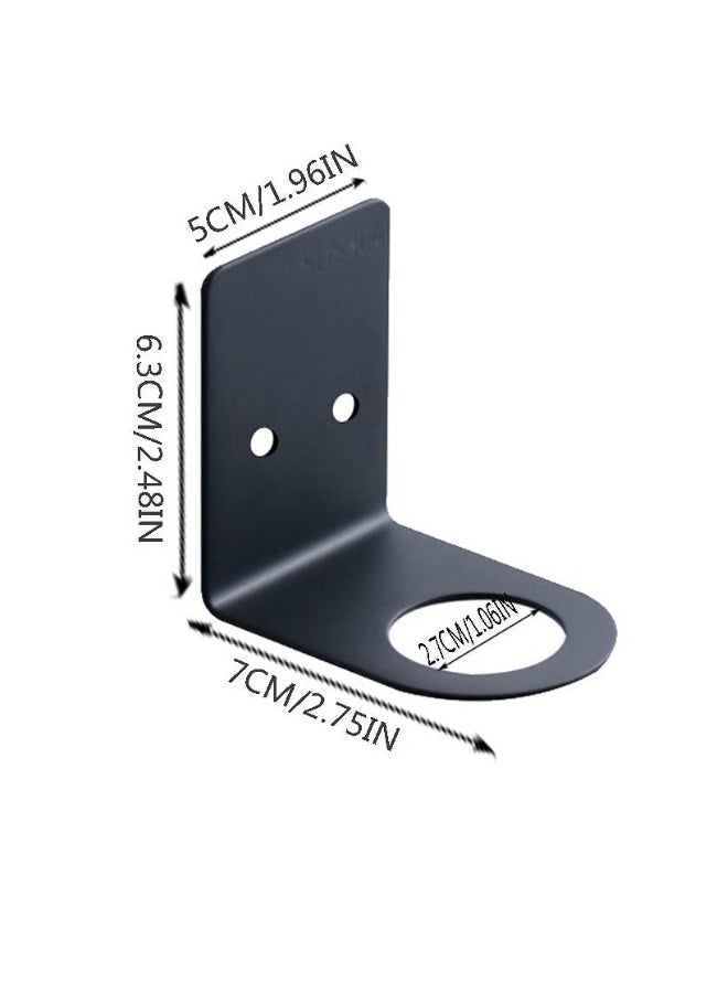 Wall Mounted Soap Dispenser Holder, (1.06in) No-Drill Hanging Jar Hanger Pump Hand Stand Soap Bottle Dispenser Lotion Container Holder Pump Soap Dispenser Wall Hanging Bottle Rack for Kitchen Bathroom