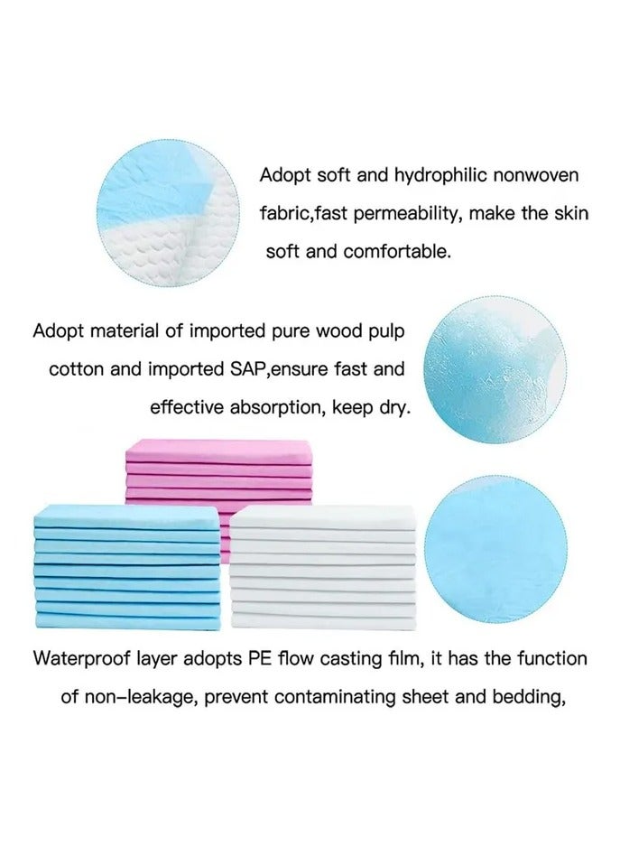 Luvlap Disposable Changing Mats, 50 Counts, Soft Waterproof Mat, Portable Leak Proof Changing Mat, New Mom Leak-Proof Under pad, Mattress Table Protector Pad - Image 5