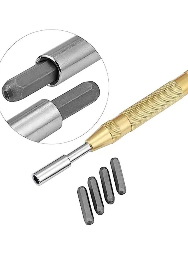 Alphabet Letter and Number Punch Set, Metal Stamping Kit, Carbon Steel Punch Press Tool, for Imprinting Marking Metal Wood Leather DIY Jewelry Making, 38 Pcs  - Image 2