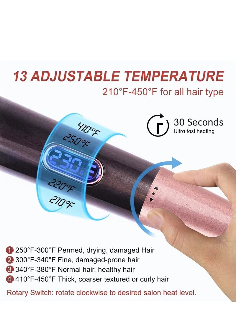 KASTWAVE - Hair Straightener Flat Curling Iron: Straightener and Curler 2 in 1 - Twist Straightening Curling Iron Combo for Curl Wave Straighten Women Hair - 1 Inch Dual Voltage - Image 1