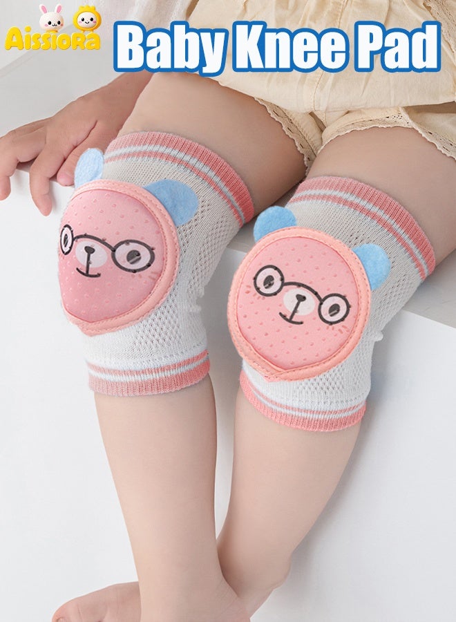Aissiora Baby anti-slip knee pads (one pair) Baby knee protectors Baby crawling and fall protection knee pads Infant learning to walk protective gear - Image 1