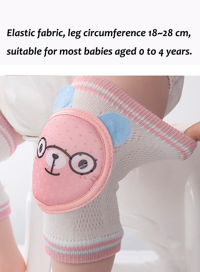 Aissiora Baby anti-slip knee pads (one pair) Baby knee protectors Baby crawling and fall protection knee pads Infant learning to walk protective gear - Image 4