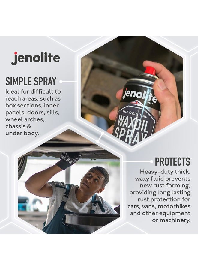 JENOLITE 89005 Waxoil Rust Prevention Aerosol, Car/Bike/Motorcycle Corrosion Protection Spray 500ml - Image 4