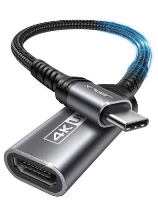جي سوكس محول USB C الى HDMI، محول 4K نوع C الى HDTV انثى [متوافق مع ثاندربولت 3] لايفون 16/15 برو ماكس، ماك بوك برو/اير، سيرفيس، جالكسي S21 S20 الترا [فقط USB C الى HDMI] - رمادي - pzsku/Z846FE09E2D95C18B71B1Z/45/1747125724/ebc9b186-e57d-4d7d-aecb-e5be2e959831