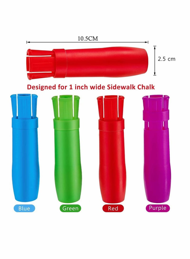 SYOSI Chalk Holders Sidewalk Railroad Chalk Holder Plastic Adjustable Chalk Clip Colorful Holder Set for Teachers Students Office or Classroom On Blackboard Sticker Chalkboard 5 - Image 4