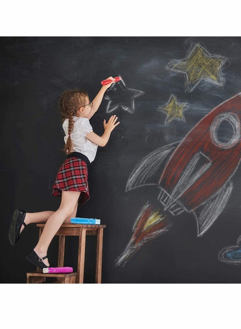 SYOSI Chalk Holders Sidewalk Railroad Chalk Holder Plastic Adjustable Chalk Clip Colorful Holder Set for Teachers Students Office or Classroom On Blackboard Sticker Chalkboard 5 - Image 5