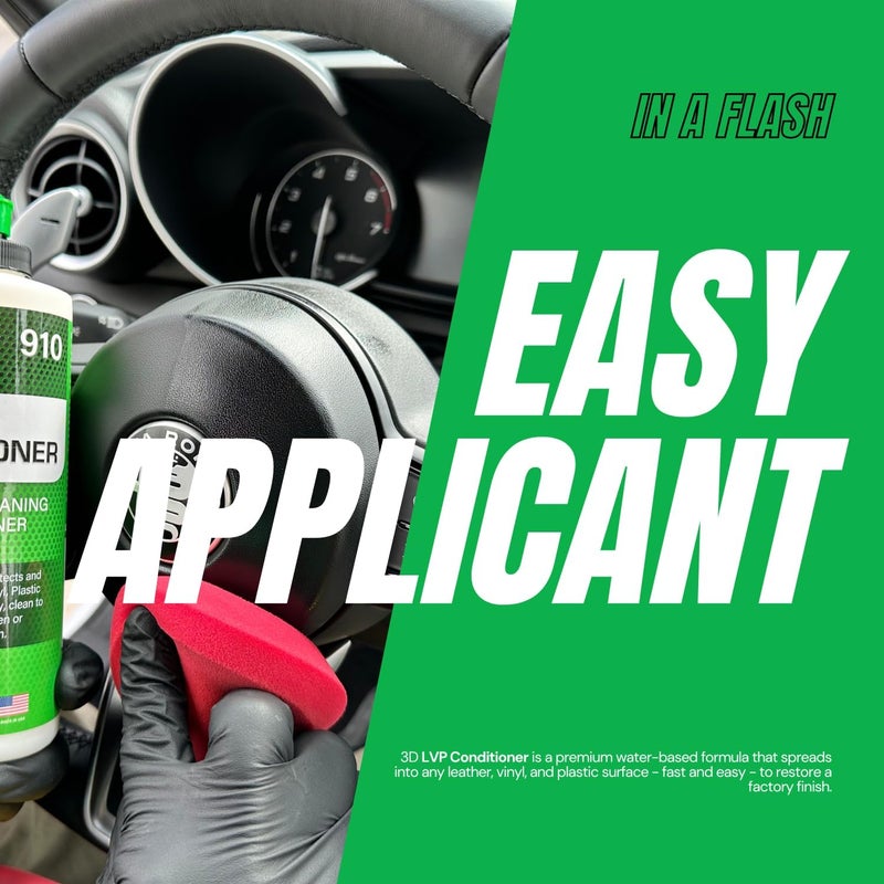 3D Leather, Vinyl & Plastic Conditioner - 16 oz | Cleans, Conditions & Protects | Environmentally Friendly - Image 4