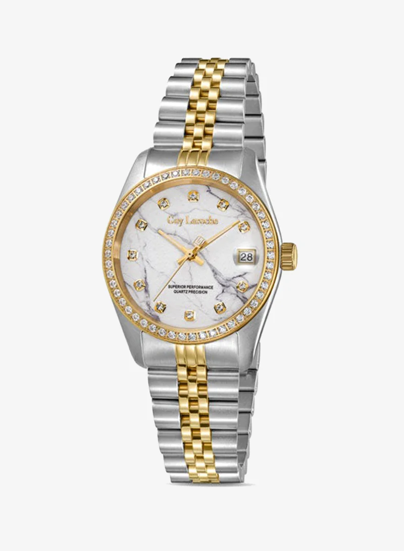 غاي لاروش Rosalie Stainless Steel Bracelet Analog Watch for Women, 31mm