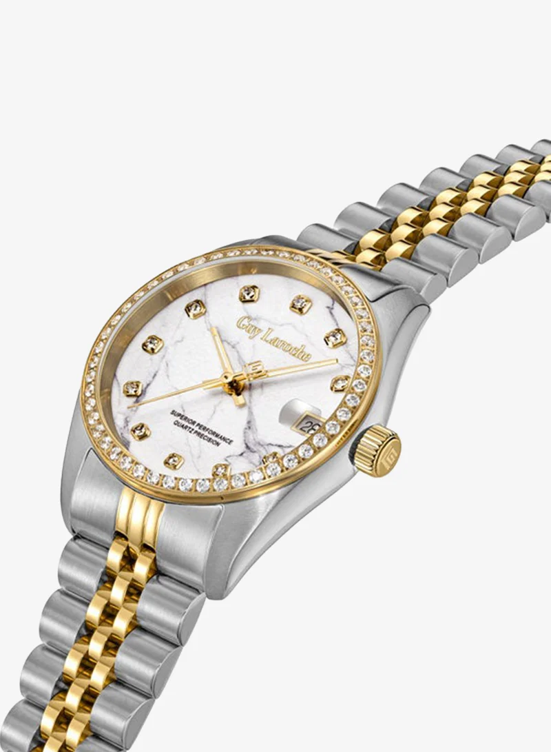غاي لاروش Rosalie Stainless Steel Bracelet Analog Watch for Women, 31mm