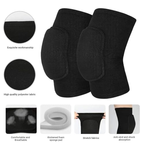 adbeni Protective Knee Pads | Thick Sponge Anti-Slip Guard Sleeve for Collision Avoidance | Ideal for Skating, Cycling & Activities Prone to Knee Injury | Comfortable & Durable - Image 5