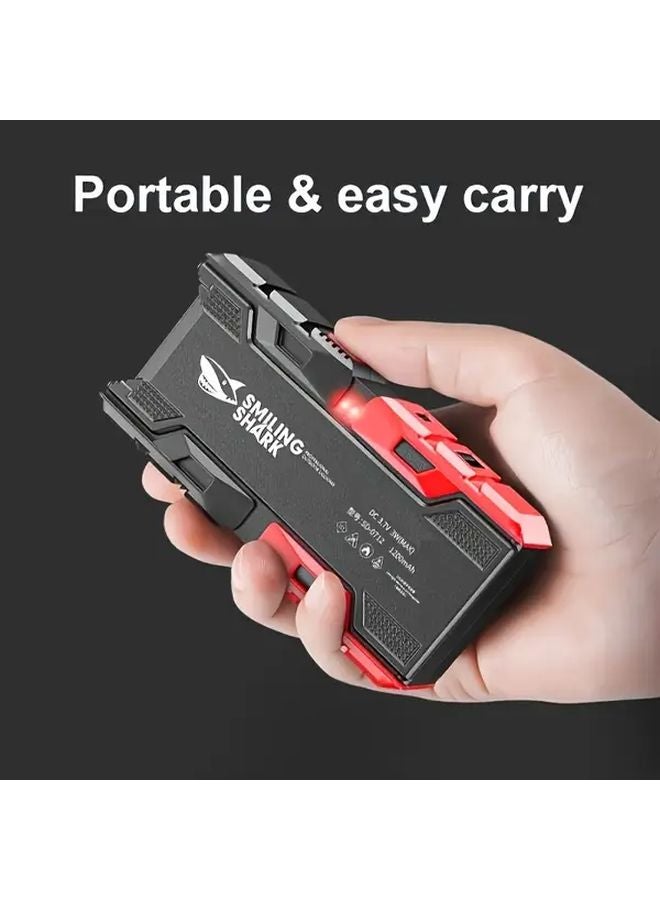 SD0712A Smiling Shark USB C Rechargeable Flashlight Power Bank 3 Modes Fast Charging Compact EDC Torch - Image 1